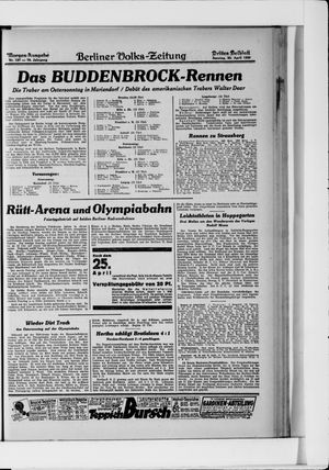 Berliner Volkszeitung on Apr 20, 1930