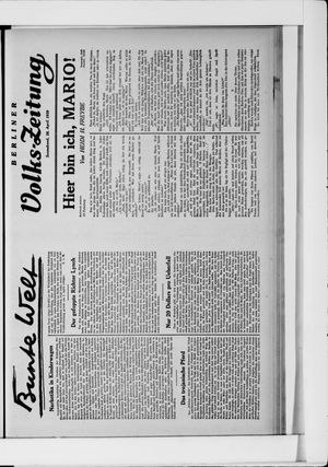 Berliner Volkszeitung on Apr 26, 1930