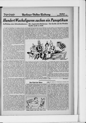 Berliner Volkszeitung on Apr 29, 1930
