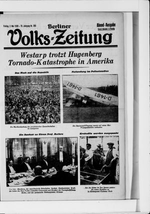 Berliner Volkszeitung vom 02.05.1930