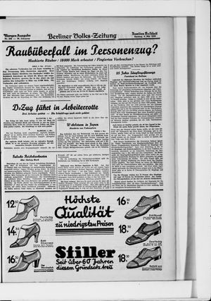 Berliner Volkszeitung vom 04.05.1930