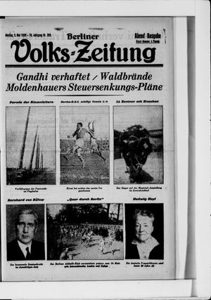 Berliner Volkszeitung vom 05.05.1930