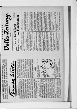 Berliner Volkszeitung vom 06.05.1930