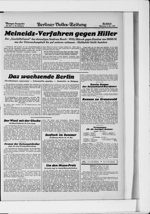 Berliner Volkszeitung vom 07.05.1930