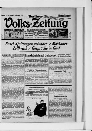 Berliner Volkszeitung on May 13, 1930