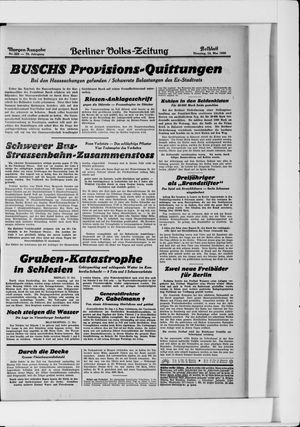 Berliner Volkszeitung on May 13, 1930