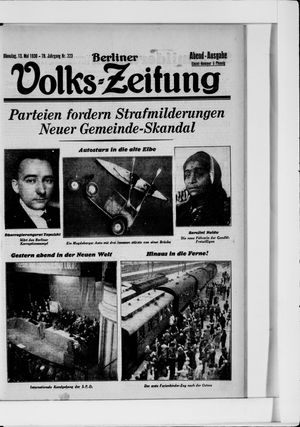 Berliner Volkszeitung on May 13, 1930