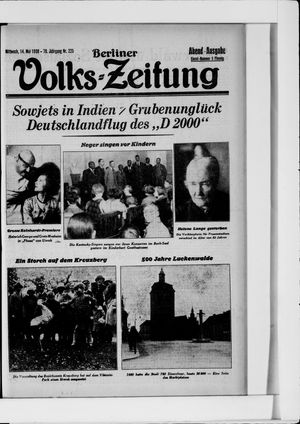Berliner Volkszeitung vom 14.05.1930