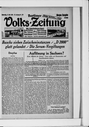 Berliner Volkszeitung vom 15.05.1930