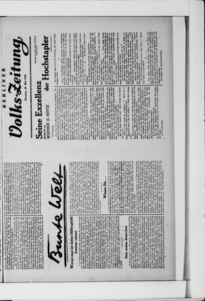 Berliner Volkszeitung vom 20.05.1930