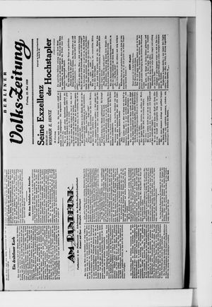 Berliner Volkszeitung vom 23.05.1930