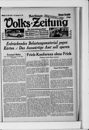 Berliner Volkszeitung vom 28.05.1930