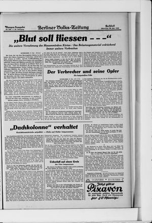 Berliner Volkszeitung vom 28.05.1930