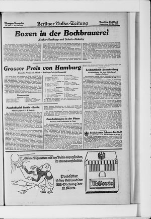 Berliner Volkszeitung vom 29.05.1930