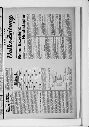 Berliner Volkszeitung vom 01.06.1930