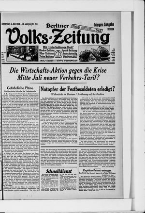 Berliner Volkszeitung vom 05.06.1930