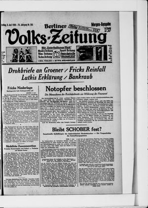 Berliner Volkszeitung vom 06.06.1930