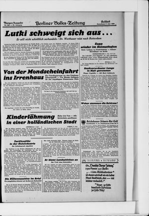 Berliner Volkszeitung vom 07.06.1930