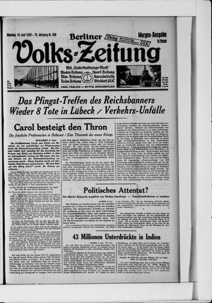 Berliner Volkszeitung vom 10.06.1930