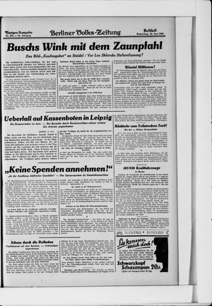 Berliner Volkszeitung vom 12.06.1930