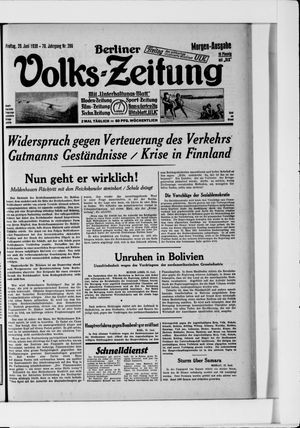 Berliner Volkszeitung on Jun 20, 1930