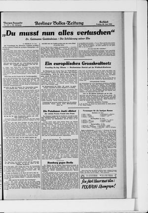 Berliner Volkszeitung vom 20.06.1930