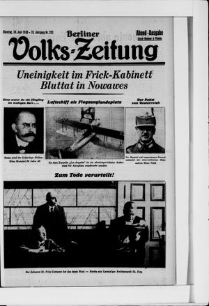 Berliner Volkszeitung on Jun 24, 1930