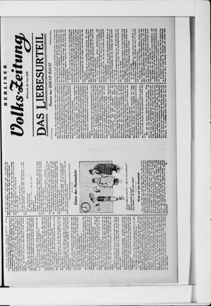 Berliner Volkszeitung vom 25.06.1930