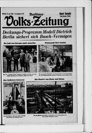 Berliner Volkszeitung vom 25.06.1930