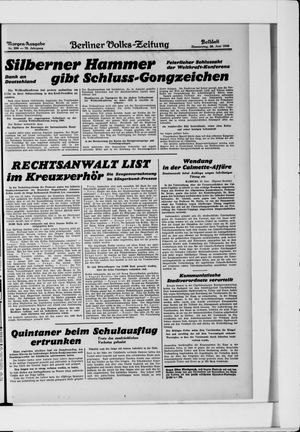 Berliner Volkszeitung vom 26.06.1930