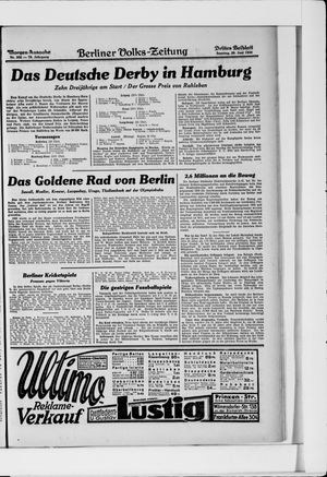 Berliner Volkszeitung vom 29.06.1930