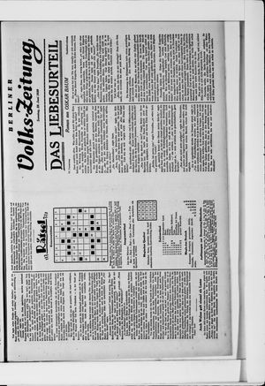 Berliner Volkszeitung vom 29.06.1930