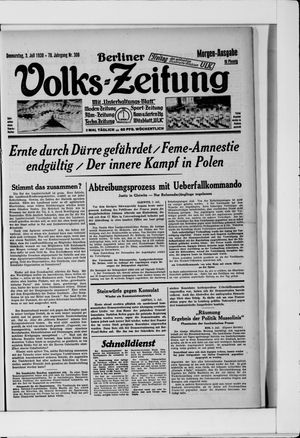 Berliner Volkszeitung on Jul 3, 1930