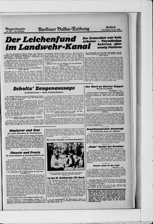 Berliner Volkszeitung on Jul 3, 1930