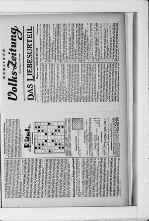 Berliner Volkszeitung on Jul 3, 1930