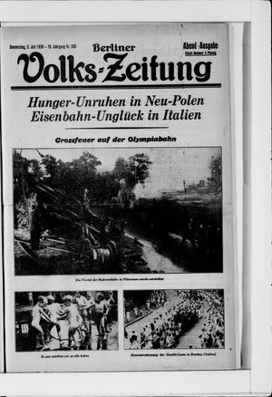 Berliner Volkszeitung on Jul 3, 1930