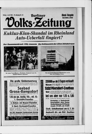 Berliner Volkszeitung vom 04.07.1930
