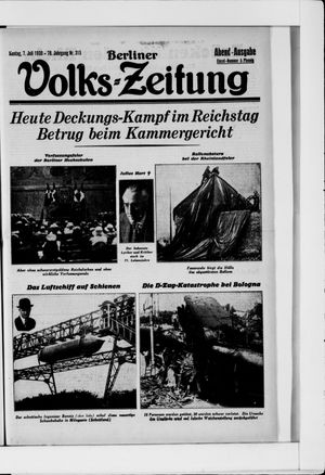 Berliner Volkszeitung vom 07.07.1930