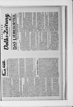 Berliner Volkszeitung vom 09.07.1930