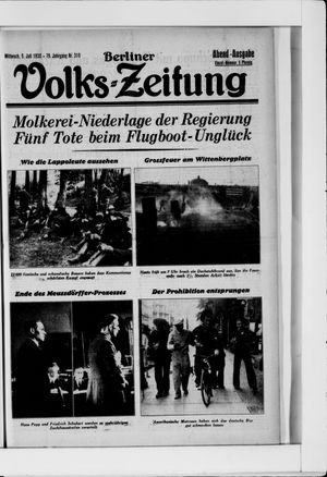 Berliner Volkszeitung vom 09.07.1930