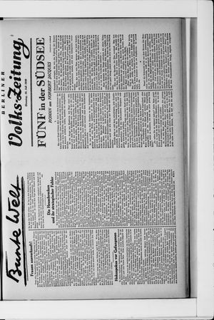 Berliner Volkszeitung vom 15.07.1930