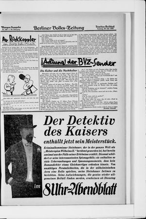 Berliner Volkszeitung vom 20.07.1930
