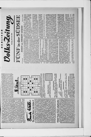 Berliner Volkszeitung vom 20.07.1930