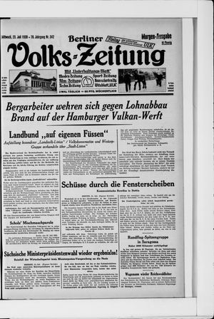 Berliner Volkszeitung vom 23.07.1930