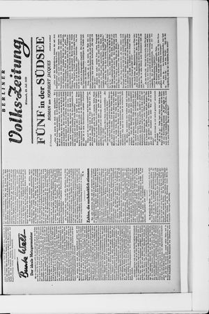 Berliner Volkszeitung vom 23.07.1930