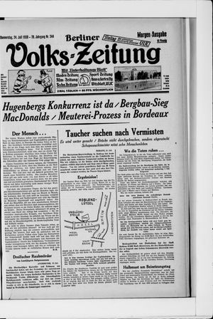 Berliner Volkszeitung vom 24.07.1930