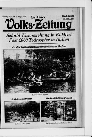 Berliner Volkszeitung vom 24.07.1930