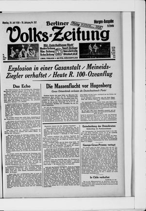 Berliner Volkszeitung vom 29.07.1930