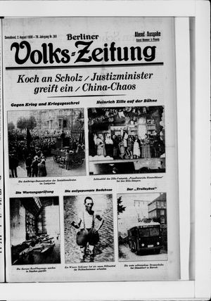 Berliner Volkszeitung vom 02.08.1930