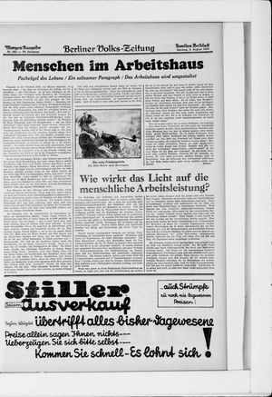 Berliner Volkszeitung vom 03.08.1930